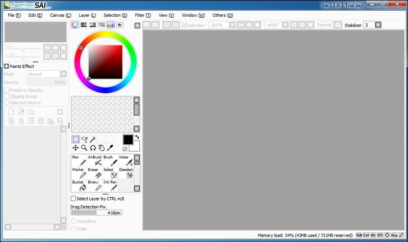 Phần mềm PaintTool SAI
