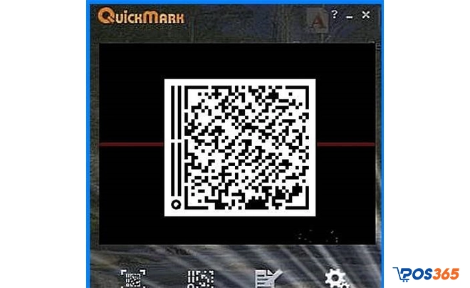 Giao diện phần mềm đọc mã QR trên máy tính QuickMark for PC