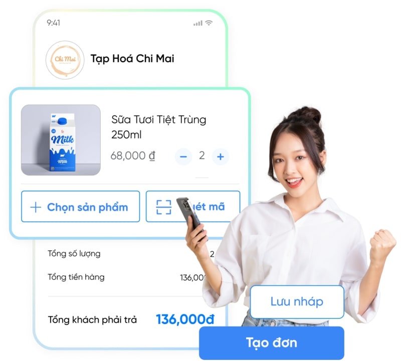 Phần mềm Sapo giúp tạo đơn hàng nhanh chóng