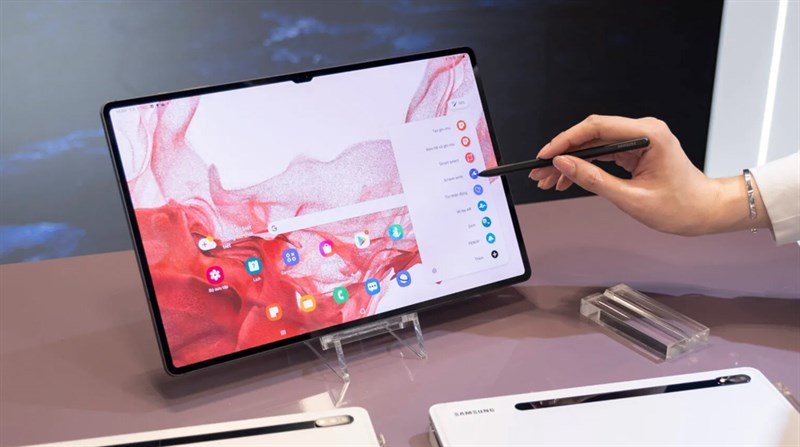 Máy tính bảng đọc sách Samsung Galaxy Tab S8 Ultra 5G màn hình lớn