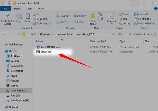 Chạy file Setup Auto-Tune