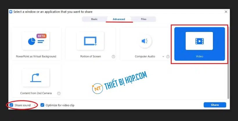 Hướng dẫn chia sẻ video với âm thanh trên Zoom