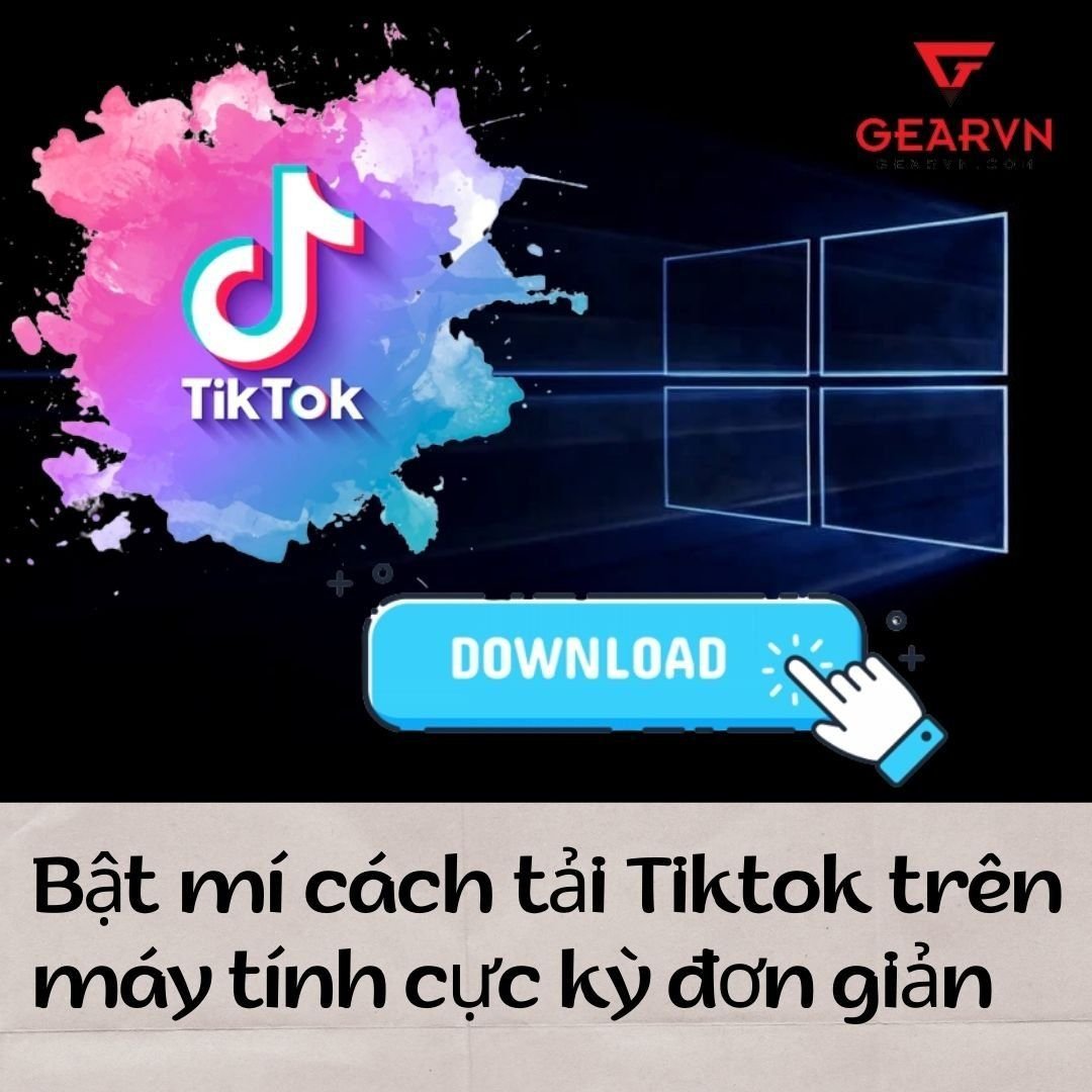 Giao diện TikTok hiển thị trên màn hình máy tính lớn