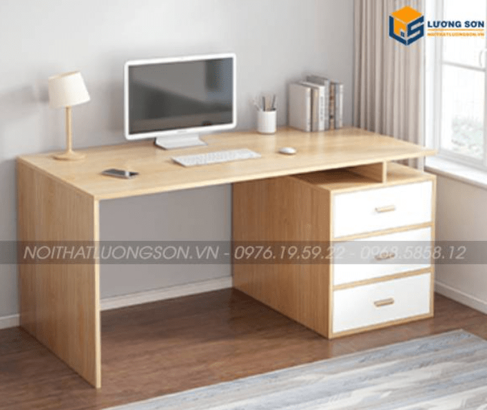 Thiết kế bàn để máy tính phủ Laminate cao cấp