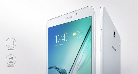 Thiết kế siêu mỏng của máy tính bảng Galaxy Tab S2 với khung kim loại bền bỉ