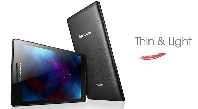Thiết kế vuông vắn của máy tính bảng Lenovo Tab 2 A7-10