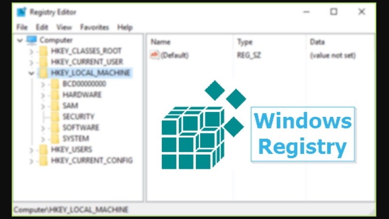 Thoát khỏi Registry Editor