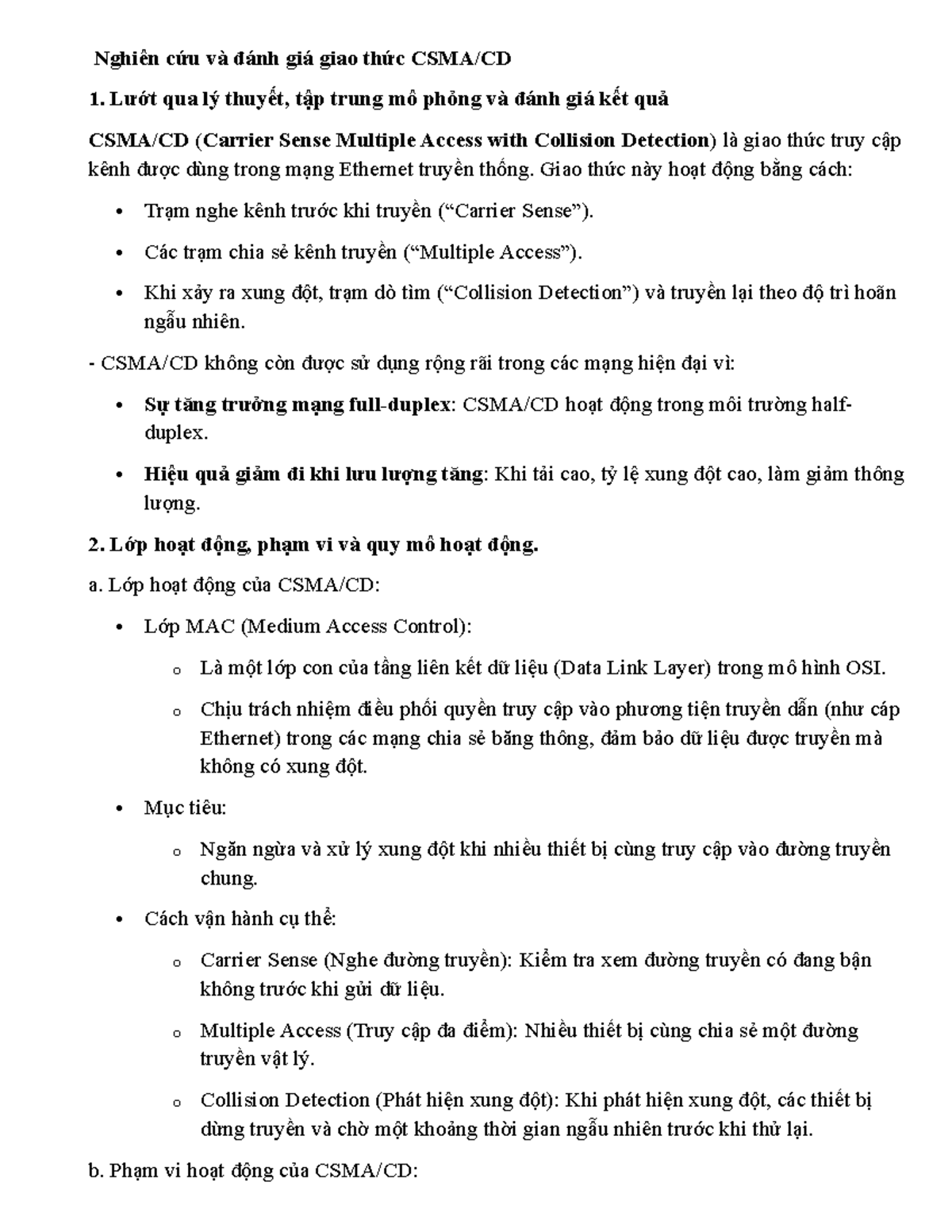 Giao Thức CSMA: Nền Tảng Truyền Dữ Liệu Hiệu Quả