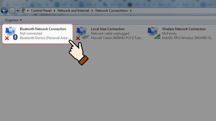 Tiếp tục chọn Bluetooth Network Connection để thêm thiết bị