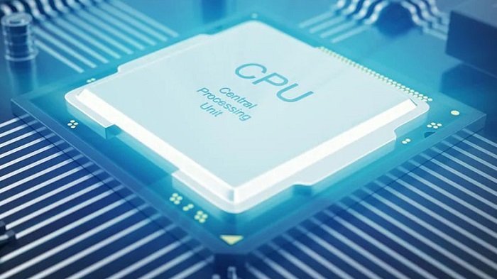 Cấu tạo máy tính để bàn với hình ảnh bộ vi xử lý (CPU)