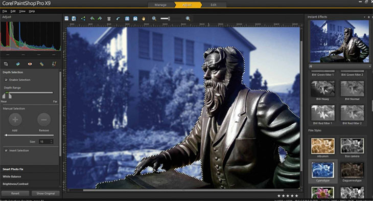 Corel PaintShop Pro với nhiều tính năng phong phú để chỉnh sửa ảnh trên máy tính
