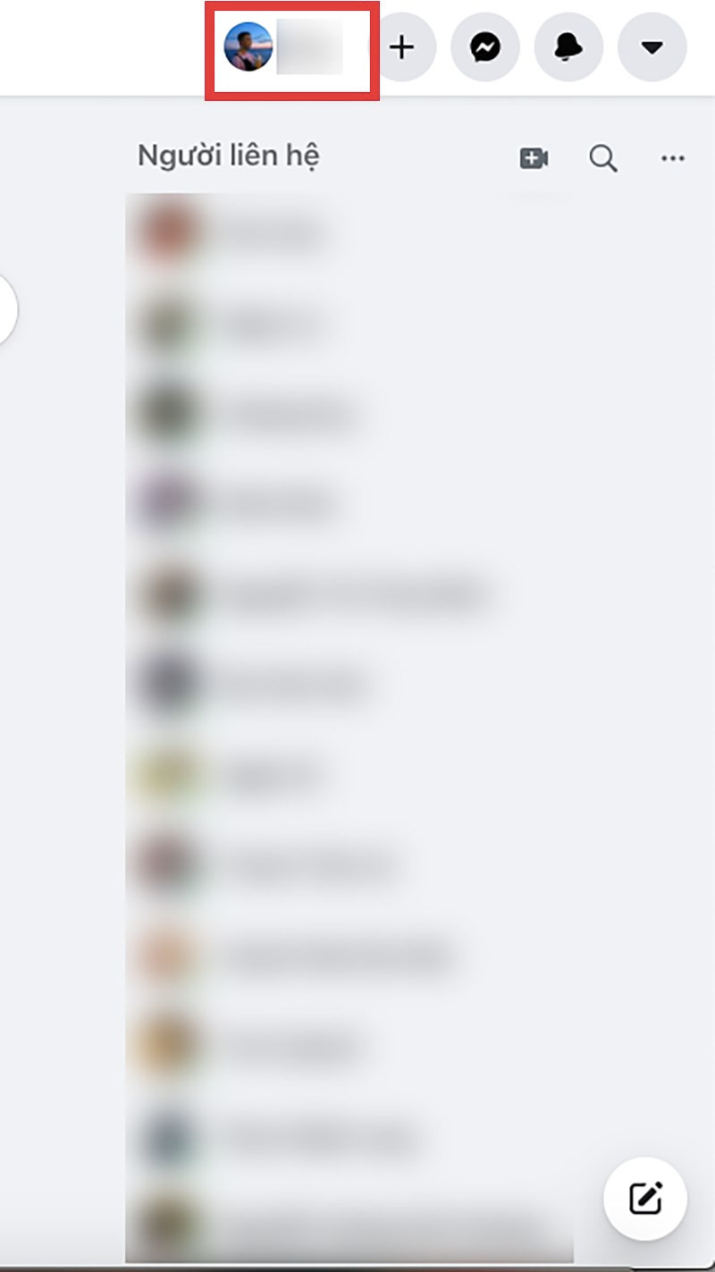 Truy cập Facebook và hồ sơ cá nhân để xóa ảnh