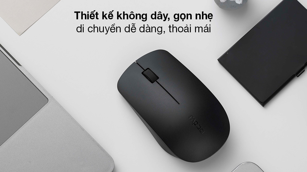Chuột Không Dây Rapoo M20 Plus Đen - Lựa chọn hàng đầu khi tư vấn mua chuột máy tính