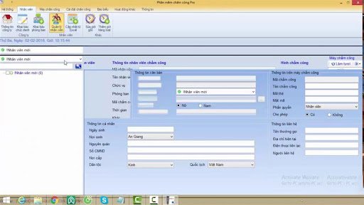Cài đặt phần mềm máy chấm công và điều chỉnh thiết lập