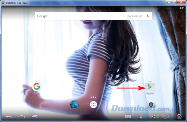 Giao diện chính BlueStacks