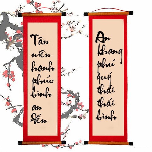 Viết câu đối lên khung có sẵn trong Photoshop