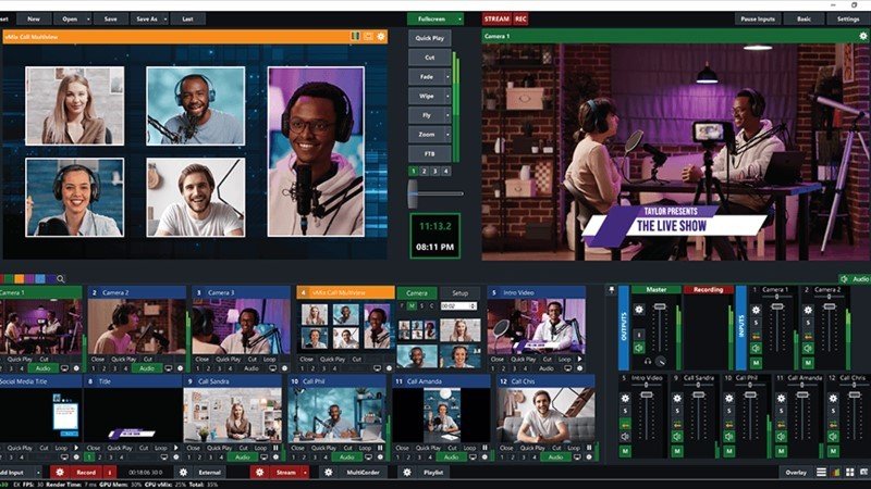 vMix biến máy tính thành studio live stream mạnh mẽ