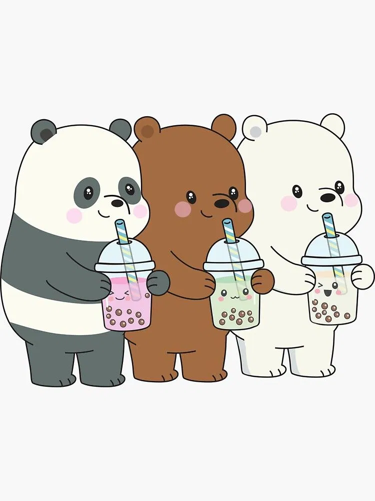 Ảnh nền điện thoại cute We Bare Bears, mang lại sự tự tin