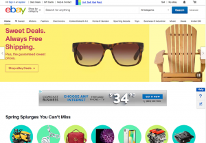 Điều hướng ứng dụng eBay trên desktop