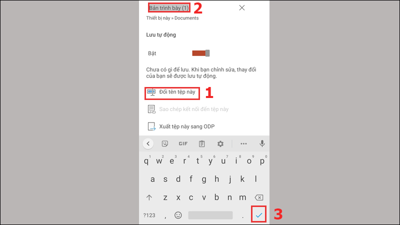 Xác nhận lưu tệp trong PowerPoint