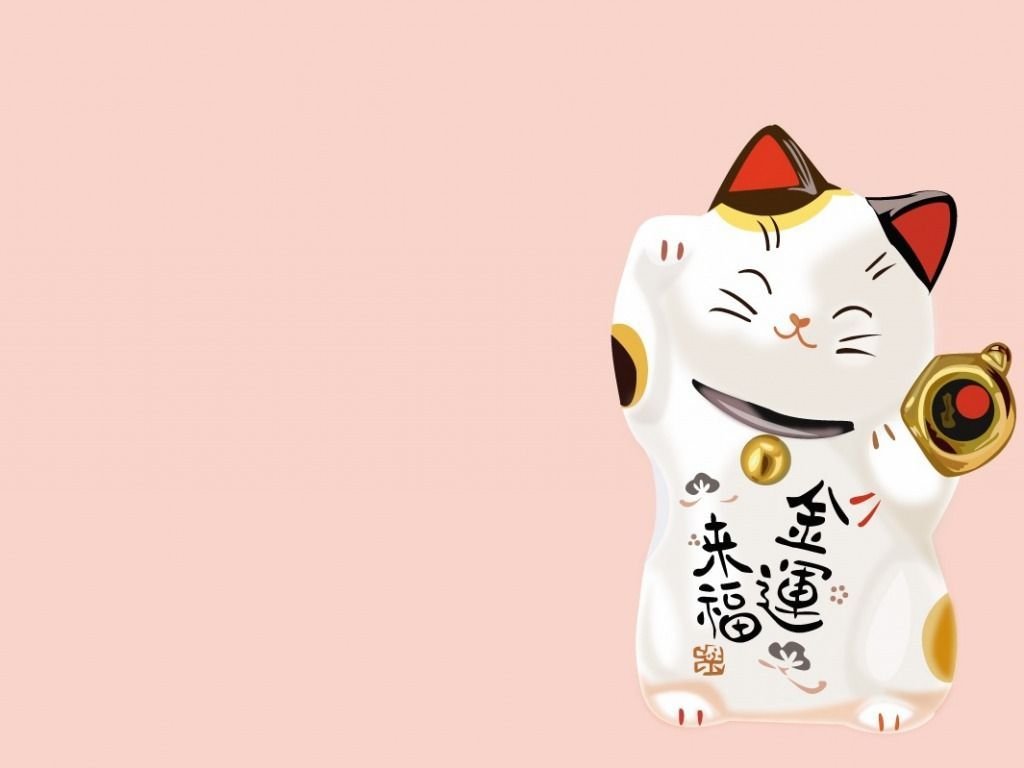 Ảnh nền mèo thần tài dễ thương sắc nét