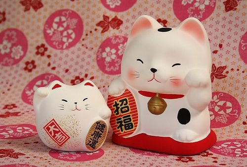 Wallpapers mèo thần tài dễ thương