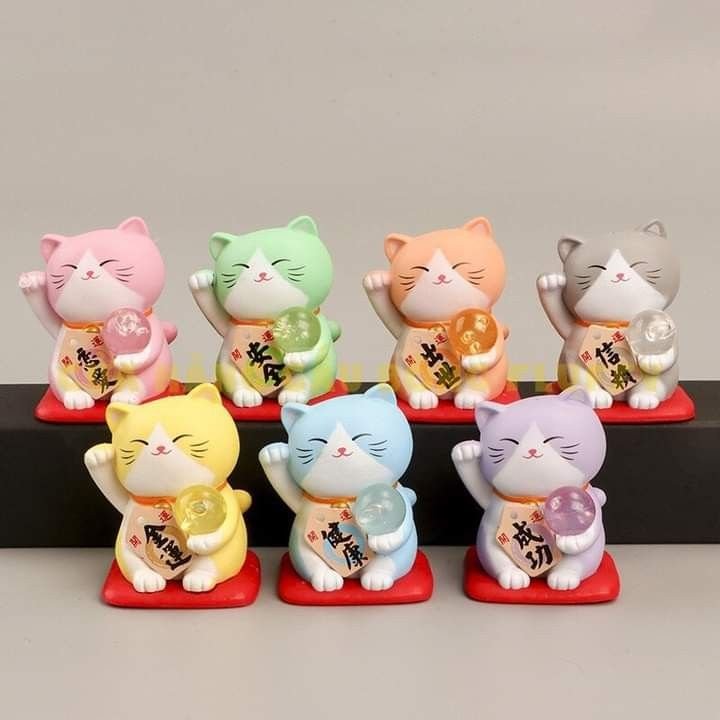 Hình nền mèo thần tài 4K dễ thương cho máy tính