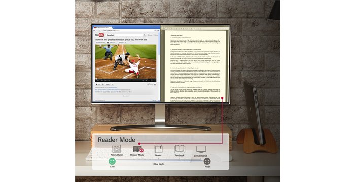 Tính năng bảo vệ mắt trên màn hình máy tính LG 24 inch