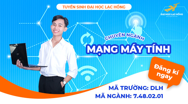 Hình ảnh sinh viên đang học chuyên ngành Mạng máy tính tại Đại học Lạc Hồng