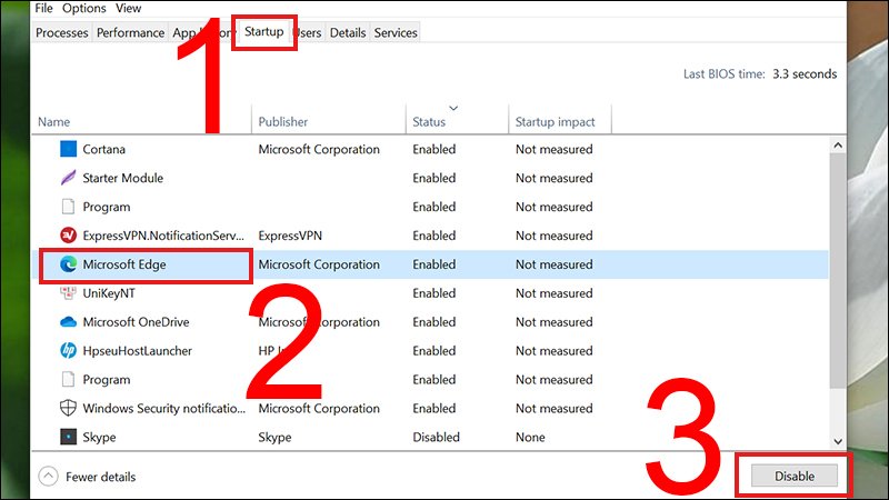 Giao diện Task Manager của Windows hiển thị các tiến trình và ứng dụng
