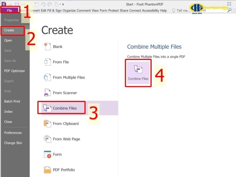 Hướng dẫn ghép file PDF trên máy tính bằng Foxit PhantomPDF