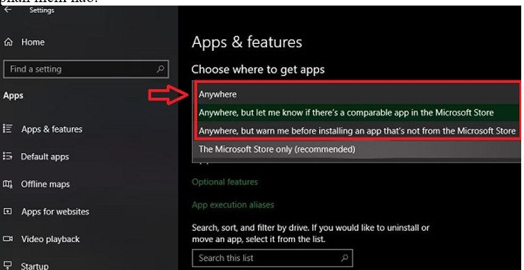 Thiết lập quyền cài đặt ứng dụng trên máy tính Windows để khắc phục lỗi bị khóa