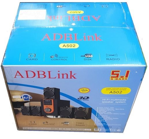 Loa 5.1 ADBLink A502 tương thích với nhiều thiết bị giải trí