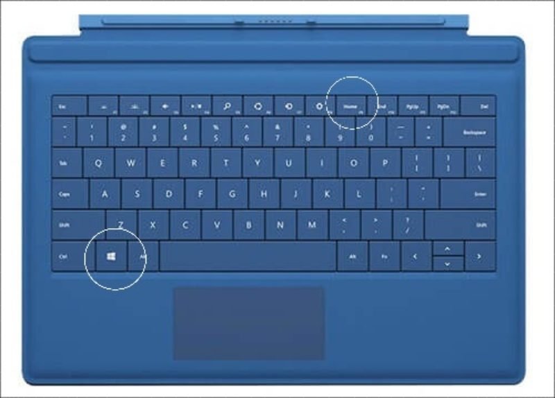 Ấn cùng lúc 2 phím để chụp màn hình máy tính microsoft