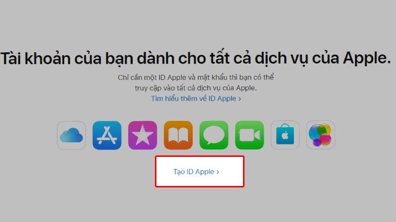 Cách tạo ID Apple trên máy tính: Truy cập đường dẫn ID Apple