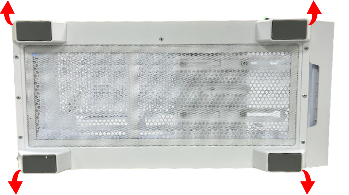 Tháo lớp cao su chân đế khi lắp đặt máy tính để bàn