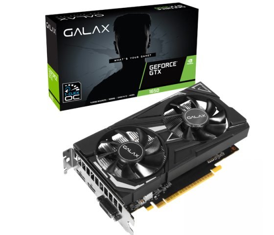 Card đồ họa GALAX GeForce GTX 1650 4GB cho máy tính bàn chơi game PUBG