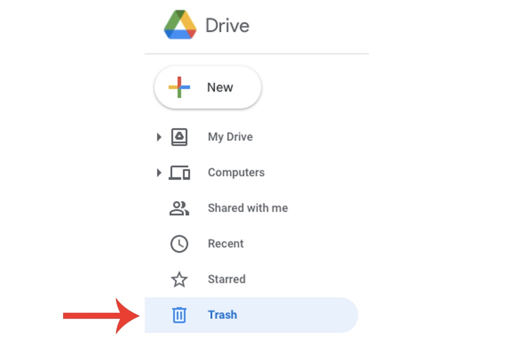 Cách xóa tệp trên máy tính: Truy cập Thùng Rác của Google Drive để xóa vĩnh viễn