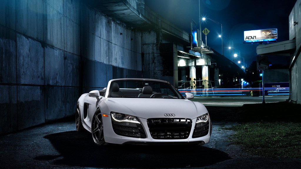 Hình nền oto Audi R8 màu đen thể thao cá tính