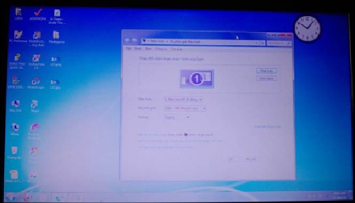 Màn hình máy tính Samsung bị mờ