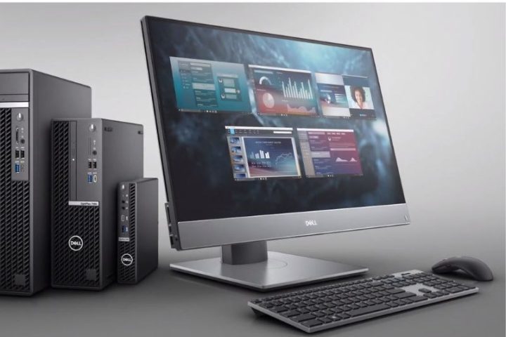 Thiết kế bên ngoài của máy tính Dell cứng cáp, mạnh mẽ