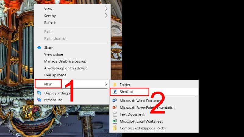 Tạo Shortcut mới trên Desktop để khóa màn hình máy tính