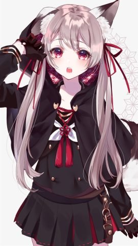 Hình nền điện thoại dễ thương anime - Cô gái mơ mộng