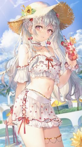 Hình nền điện thoại dễ thương anime - Mùa thu dịu dàng