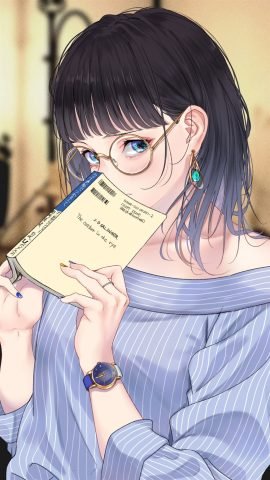 Hình nền điện thoại dễ thương anime - Khoảnh khắc tĩnh lặng