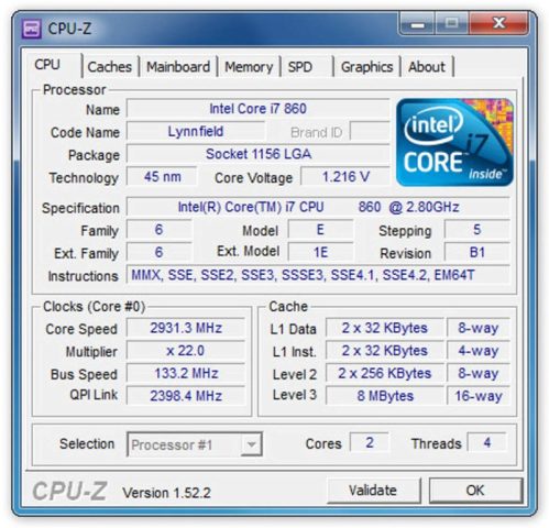 Giao diện phần mềm CPU-Z hiển thị thông tin chi tiết về CPU, Mainboard, Memory, và Graphics