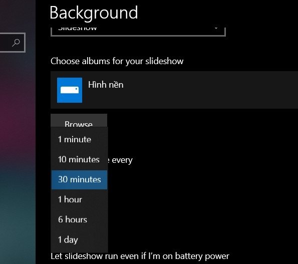 cách thay đổi hình nền máy tính liên tục windows 10 06
