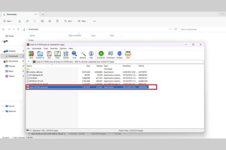 máy tính casio giả lập pc