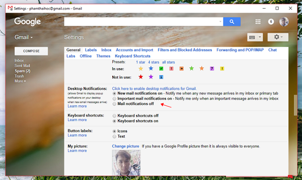 Tạo lối tắt Gmail trên máy tính
