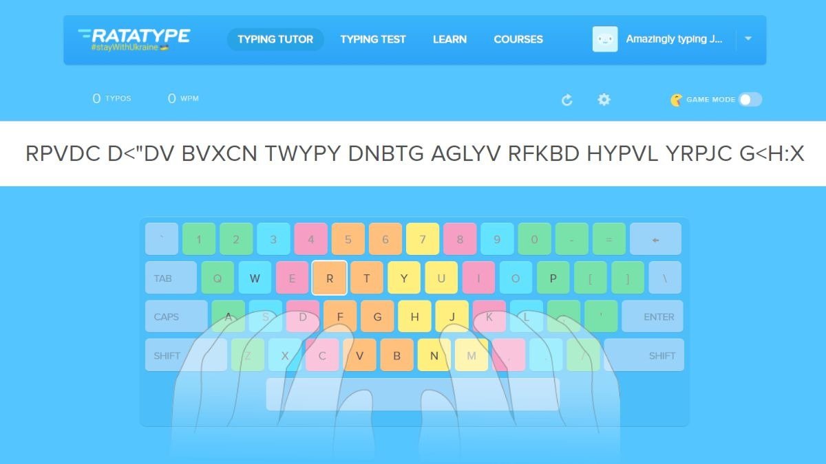 Website luyện gõ này cung cấp chứng chỉ sau khi hoàn thành khóa học.